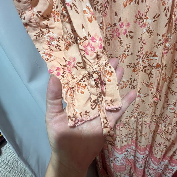 Elegant Floral Long Sleeve Maxi Dress - Picture 4 of 6